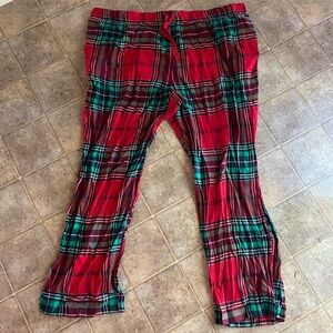 Plaid Red and Green Kids Pajamas